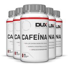 Imagem de Kit 5 Cafeína Dux Sem Sabor 90 Cápsulas