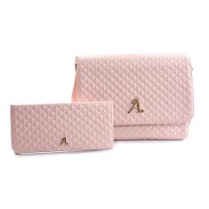 Imagem de Bolsa Feminina Tiracolo De Lado Transversal Ajustável + Necessaire - A