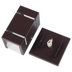 Imagem de Arandela Catarina 8cm com Base Frisos Externa Interna Parede Alumínio Marrom - Rei da Iluminação