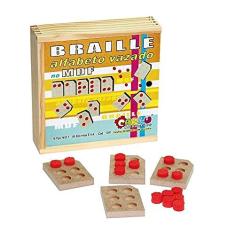 Imagem de Brinquedo Educativo Alfabeto Braille Vazado Em MDF E Eva Com 15 Peças - Carlu