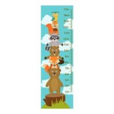 Imagem de Adesivo Régua De Crescimento Animais Da Floresta
