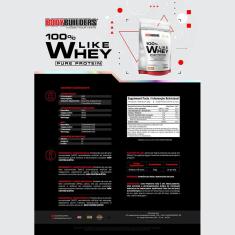 Imagem de Like Whey Pure 100% Protein Cappuccino Bodybuilders - 1,8 kg 