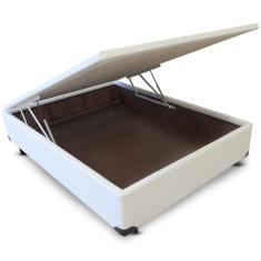 Imagem de Cama Box CASAL Bau Dabe Corano Branco -  138x188
