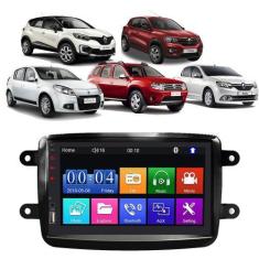 Imagem de Kit Multimídia Mp5 Sandero logan Duster Kwid Captur 7 Polegadas Espelh