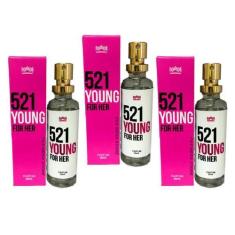 Imagem de Kit 3 Perfume Feminino 521 Young For Her Amakha Paris 15ml