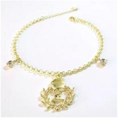 Imagem de Pulseira Farmácia Cursinho Profissão Folheado Ouro 18k