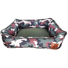 Imagem de Cama Pet Caminha Para Cachorro Com Colchonete Camuflado Verde Tamanho G