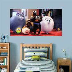 Imagem de Adesivo Parede Cachorrinhos Pets tamanho 50cm x 100cm