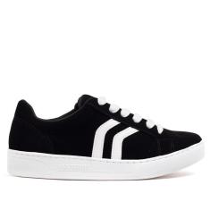 Imagem de Tênis Feminino Via Marte Nobuck Preto/branco-Feminino