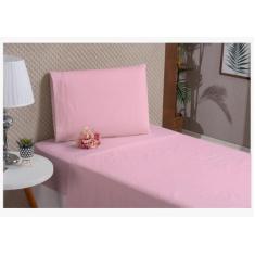 Imagem de Jogo De Cama Com Lençol Para Cobrir Macio Solteiro Rosa - Beatriz Enxo