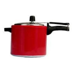 Imagem de Panela De Pressão Mr. Cook 4,5L Alumínio Polido - Vermelho - Mr Cook