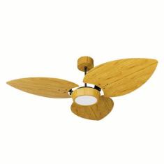 Imagem de Ventilador De Teto Natuvent Dahlia Led 3 Pás Madeira Freijó