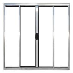 Imagem de Janela De Alumínio Brilhante Vitro De Correr 4 Folhas Sem Grade Cmc Mo