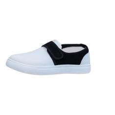 Imagem de Jueshanzj Sapatos casuais de caminhada sapatos masculinos de lona, Branco R002, 38