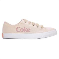 Imagem de Tênis Coca Cola Newpoart Canvas Off White e Pessego - Feminino-Feminino