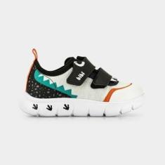 Imagem de Tênis Infantil Bibi Energy Baby 2.0 Branco com Preto de Dino-Masculino