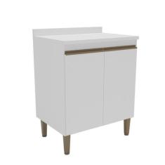 Imagem de Armário Balcão De Cozinha 70cm Com Tampo 25mm E 2 Portas 2408 - Mademo