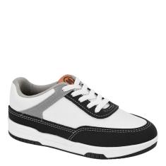 Imagem de Tênis Infantil Menino Casual Confortável Molekinho 2852.109 - Branco/ Preto - 36-Masculino