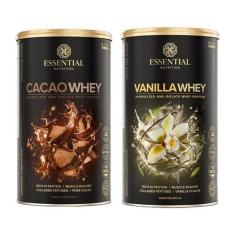 Imagem de Kit 2 Whey Essential Nutrition: Cacao Whey, Vanilla Whey