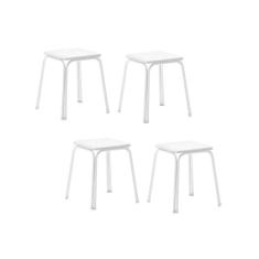 Imagem de Banqueta de Cozinha 1748 2 Banquetas Branco - Carraro