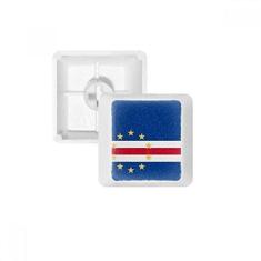 Imagem de OFFbb Cabo verde bandeira nacional do país da África pbt nomes de teclas de teclado mecânico branco OEM não marcado imprimir