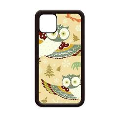 Imagem de Linda capa de celular com estampa floral de corujas de pássaros para iPhone 11 Pro Max