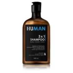 Imagem de Shampoo Para Barba 3x1, Barba, Cabelo E Corpo 240ml - Human