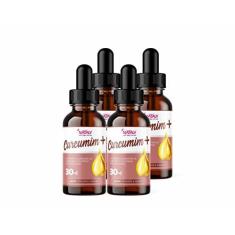 Imagem de Kit Com 4 - Curcumina em Gotas Curcumim+ I Cúrcuma e Colágeno Tipo II 30ml Nataly
