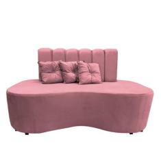 Imagem de Sofa Curvo Feijão Organico Lisboa Rosa