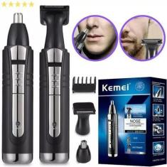 Imagem de Máquina D Tirar Pelos Nariz Barba E Cabelo Kemei Km-6511 Tp3, Bivolt