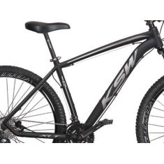 Imagem de Bicicleta MTB Aro 29 KSW XLT 21v Freio a Disco, Preto, Prata, 19