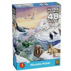 Imagem de Quebra Cabeça Gigante 48 Peças Mundo Polar Grow 04560