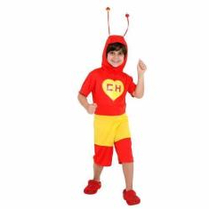 Imagem de Fantasia Chapolin Colorado Infantil Curta Original Televisa Sulamerica