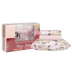Imagem de Jogo De Cama Queen Paco Milano  04 Peças Microtec 400 Fios - Doravante