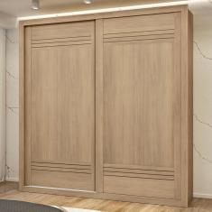 Imagem de Guarda-Roupa Casal Tripoli 100% Mdf 2 Portas 4 Gavetas Castanho - Mx Móveis