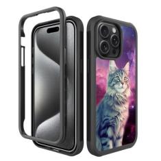Imagem de Capa compatível com iPhone 15 Pro Max, capa resistente de proteção total para meninas e mulheres com amortecedor à prova de choque, capa antiderrapante moderna para iPhone 15 Pro Max 6,7 polegadas -