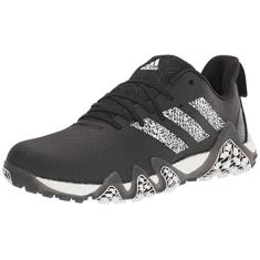 Imagem de adidas Tênis de golfe masculino Codechaos 22 Spikeless, Núcleo preto/calçado branco/cinza cinco, 38