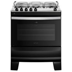 Imagem de Fogão Atlas Agile Up Inox 5Q Bocas - Preto Pratikza