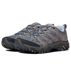 Imagem de Merrell Tênis masculino Moab 3 impermeável para caminhada, Fumê, 36