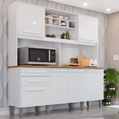 Imagem de Armário Para Cozinha 6 Portas 2 Gavetas Luna Top Imop Móveis - Móveis