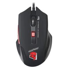 Imagem de Mouse Gamer Elg Night Mare MGNM 6 Botoes 7 Cores 4800DPI - Preto, Pret