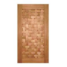 Imagem de Porta De Madeira Couro Tran ado Maci a Cedro Arana Casmavi 12