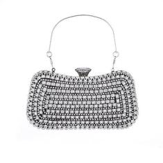 Imagem de Sither Bolsa de mão feminina com strass para noite, bolsas de mão de cristal, bolsas de mão brilhantes, bolsas de corrente de ombro para festa, formatura, presente de Natal (preto), Preto, Small