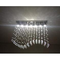 Imagem de Lustre para Sala de Jantar em Cristais k9 com 65cm de Altura