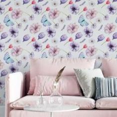 Imagem de Papel De Parede Adesivo Floral Jardim N05043 0,58X3,00M