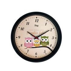 Imagem de Relógio Redondo  Fundo Coruja 28Cm