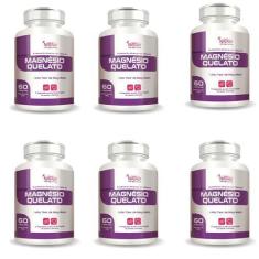 Imagem de 6x Magnésio Quelato 260mg Por Porção 60 Caps Nataly