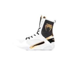 Imagem de Venum Tênis de boxe Elite - branco/preto e dourado