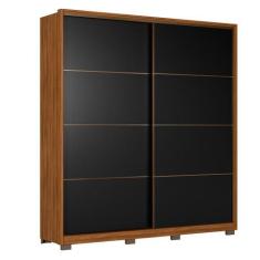 Imagem de Guarda Roupa Casal Belga 2 Portas Deslizantes com Pés - Demartêz, Nogu