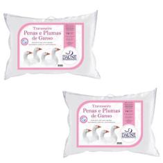 Imagem de Kit com 2 Travesseiros 95% Penas e 5% Plumas - 13cm - Daune